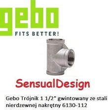 Gebo Trójnik Gwintowany Ze Stali Nierdzewnej Nakrętny 1 1/2
