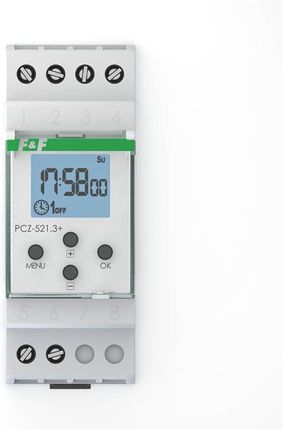 F&F Zegar Programowalny, Tygodniowy Nfc Pcz-521.3-Plus (PCZ5213PLUS)