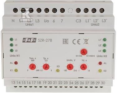 F&F Sterownik Załączania Rezerwy, Sieć 3 I 4-Przewodowa, 24÷230V Ac, (SZR278)