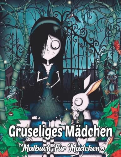 Gruseliges M Dchen Malbuch F R M Dchen Illustrationen Von Sch Nen