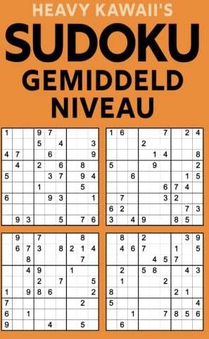 Heavy Kawaii S Sudoku Gemiddeld Niveau Intermediaire Sudoku S Voor Beginners En Gevorderden