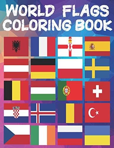 World Flags Coloring Book: A lovely geography gift for kids, getting