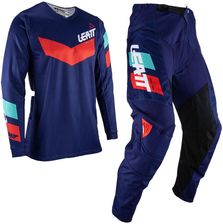 Leatt Komplet Moto Ride 3.5 Spodnie I Koszulka Cross Enduro Granatowe