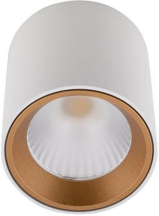 Maxlight Zestaw Lampa Sufitowa Tub Led 7W 3000K Biała Pierścień Złoty (C0155Rc01550156Gold)