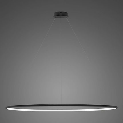 Altavola Design Lampa Wisząca Ledowe Okręgi No.1 180 Cm In 3K Czarna Ściemnialna (La073P_180_In_3K_Black_Dimm)