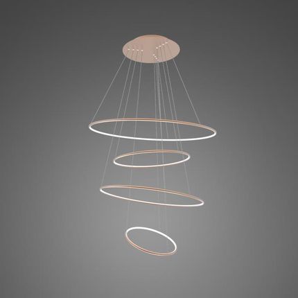 Altavola Design Lampa Wisząca Ledowe Okręgi No.4 100 Cm In 3K Miedziana Ściemnialna (La084P_100_In_3K_Copper_Dimm) Grati