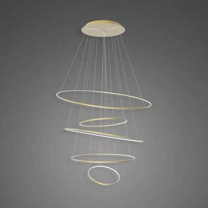 Altavola Design Lampa Wisząca Ledowe Okręgi No.5 120 Cm 3K Złota (La085P_120_In_3K_Gold)