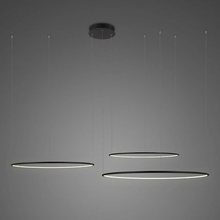 Altavola Design Lampa Wisząca Ledowe Okręgi No.3 100 Cm In 4K Czarna (La075Co3_100_In_4K_Black)
