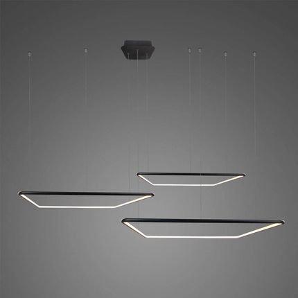 Altavola Design Lampa Wisząca Ledowe Kwadraty No. 3 Co3 In 3K Czarna Ściemnialna (La072Co3_80_In_3K_Black_Dimm)
