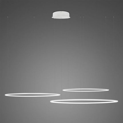 Altavola Design Lampa Wisząca Ledowe Okręgi No.3 100 Cm In 3K Biała Ściemnialna (La075Co3_100_In_3K_White_Dimm) Grati