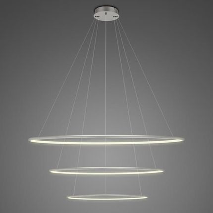 Altavola Design Lampa Wisząca Ledowe Okręgi No.3 80 Cm In 3K Srebrna Ściemnialna (La075P_80_In_3K_Silver_Dimm)