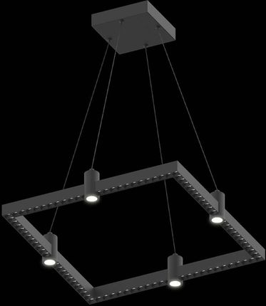 Altavola Design Ledowa Lampa Wisząca Diamante No.1 P1 67Cm Czarna (La117P1_67_Black)
