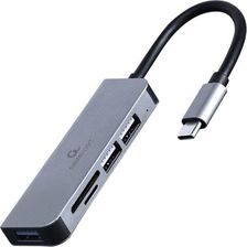 Zdjęcie Gembird HUB USB Hub 3-portowy USB-C, USB 2.0x2, USB 3.0, czytnik kart (UHBCMCRU3P1U2P201) - Kędzierzyn-Koźle