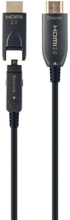 Gembird Kabel AOC High Speed HDMI with ethernet 20 m z adapterem D/A