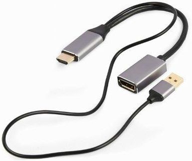 Gembird Adapter HDMI do DP 4K 60Hz USB-A powered