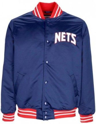 Mitchell &amp; Ness kurtka NBA Heavyweight Satin Jacket New Jersey Nets OJBF3413-NJNYYPPPNAVY