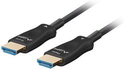 Lanberg Kabel HDMI M/M v2.1 50M 8K czarny optyczny AOC (CAHDMI30FB0500BK)