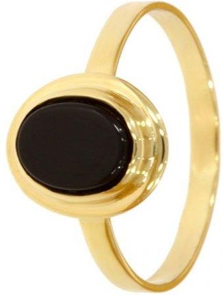 Złoty pierścionek z onyksem PR.00974 pr.585