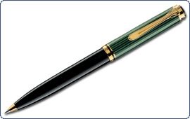 Długopis Pelikan Souveran Czarno-zielony K600
