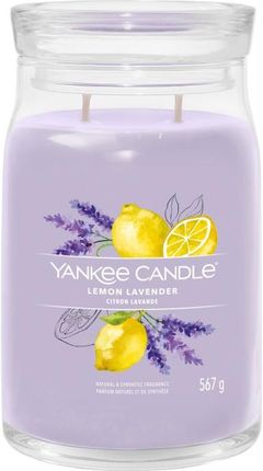 Yankee Candle Signature Świeca W Dużym Słoiku Z Dwoma Knotami Lemon Lavender 140467