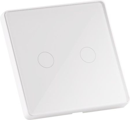 Dotykowy Włącznik Podwójny Biały Z Kondensatorem Tuya Smart Wifi Polux 314345