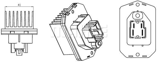Régulateur De Ventilateur A/C MAHLE ABR 55 000S - Pièce De Qualité Premium Pour BMW