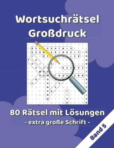 Wortsuchrätsel Großdruck - Wortsuchrätsel Für Erwachsene Und Senioren ...