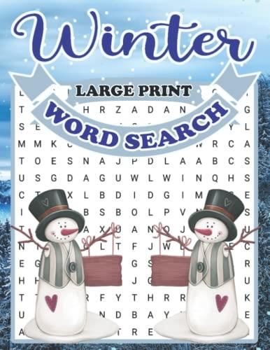 Christmas Word Search Puzzle Book For Seniors : Relaxing Large