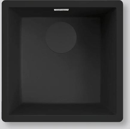Teka SQUARE 40.40 TG Hängewaschbecken - Schwarz, Quadratisches Design Für Moderne Küchen