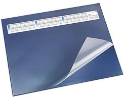 Läufer 44531 Durella DS Schreibtischunterlage mit transparenter Auflage und Kalender, rutschfeste Schreibunterlage, 40 x 53cm, grün