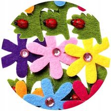 Zdjęcie naklejki Filcowe kwiatki Wiosna wielkanoc - Myślibórz