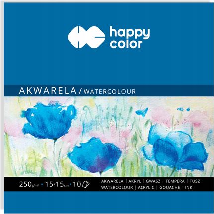 Happy Color, Blok akwarelowy Art, 10 arkuszy, 15 x