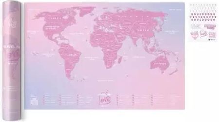 Mapa Zdrapka Travel Map Love World