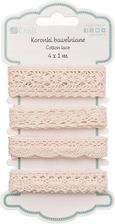 Zdjęcie Koronki bawełniane 4x1m Antique Beige, Dp Craft - Kańczuga