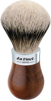 Da Vinci Pędzel do golenia z włosia borsuczego ze srebrnym czubkiem/Ø 22 mm/Handmade in Germany / 1 sztuka