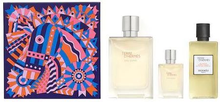 Hermès Terre D'Hermè Eau Givrée Zestaw Świąteczny Woda Perfumowana Terre D'Hermès Eau Givrée 100 Ml I 12,5 Ml Oraz Żel Pod Prysznic 80 Ml