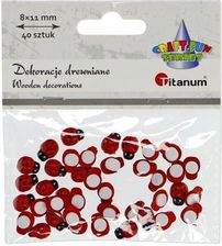 Zdjęcie Dekoracja drewniana Biedronki samoprzylepne 8x11mm - Dolsk