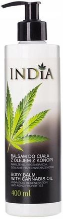 India Cosmetics India Balsam do ciała z Olejem Konopnym 400ml