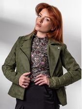 Zdjęcie Oliwkowa ramoneska z ozdobnym zamkiem - Suchowola