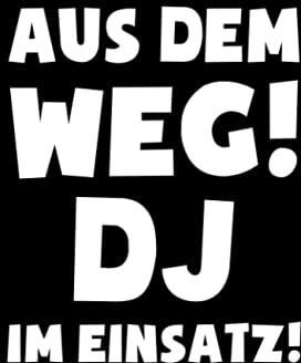 DJ DJ im Einsatz! Notizbuch / Notizheft für DiskJockey Zubehör