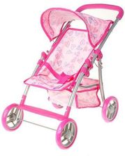 Zdjęcie Adar Wózek Dla Lalek Spacerowy Różowy Serca M2206 - Bodzentyn