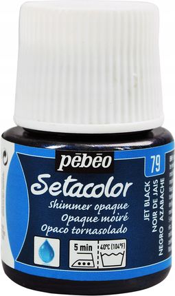 Farba do tkanin Setacolor Pébéo Jet Black, 45 ml