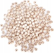 Zdjęcie Koraliki drewniane naturalne, 6 mm, 600 szt. - Toruń