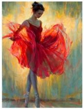 Zdjęcie Diamentowa mozaika Baletnica w czerwonej sukien... - Chorzów