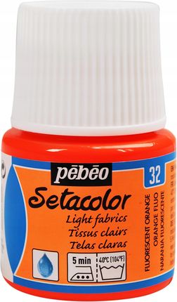 Farba do tkanin Setacolor Pébéo Fluorescent Orange