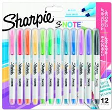 Zdjęcie Textmarker Sharpie S-note 12KOL. Pastel - Stopnica