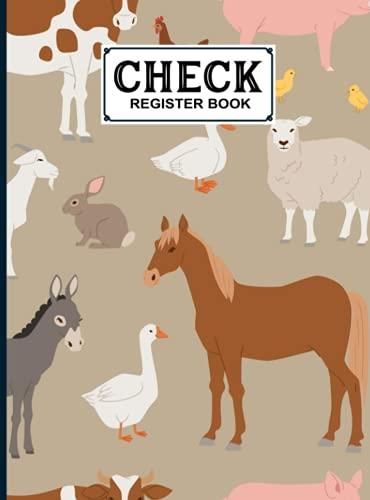 Check Register Book: Check Register Book Animals Cover, Check and Debit ...