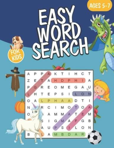 Easy Word Search Puzzles for Kids ages 5-7: Word Search Puzzles Book ...