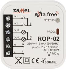 Zamel Exta Free radiowy odbiornik dopuszkowy 2-kanałowy ROP-02 - Sterowanie roletami