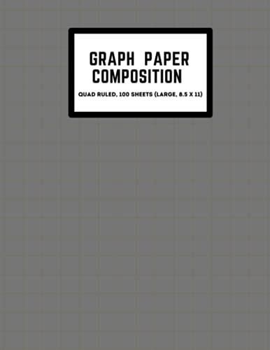 Graph Paper Composition Notebook Journal Grid Paper Notebook Quad